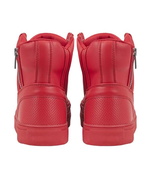 Urban Classics Zipper High Top Shoe Fire Red 2